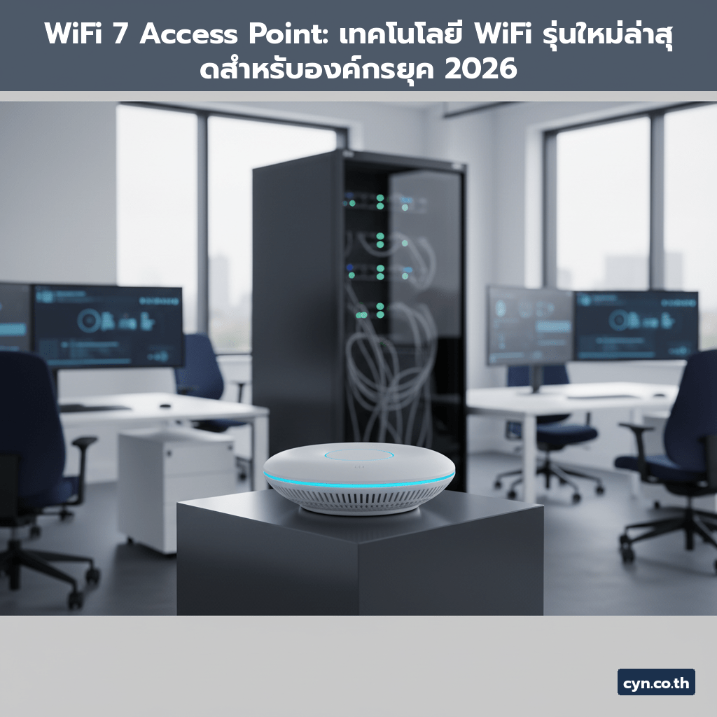 WiFi 7 Access Point: เทคโนโลยี WiFi รุ่นใหม่ล่าสุดสำหรับองค์กรยุค 2026 - cover