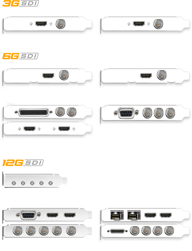 DeckLink Models — inputs
