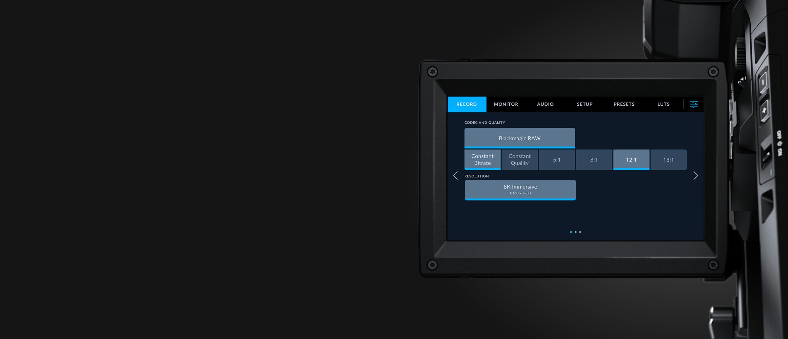 Blackmagic URSA Cine Immersive — raw