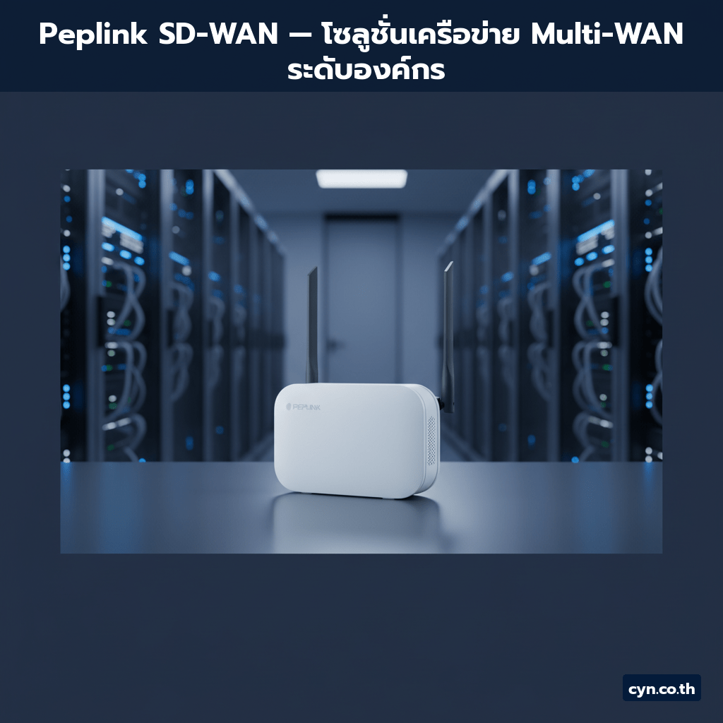 Peplink SD-WAN — โซลูชั่นเครือข่าย Multi-WAN ระดับองค์กร